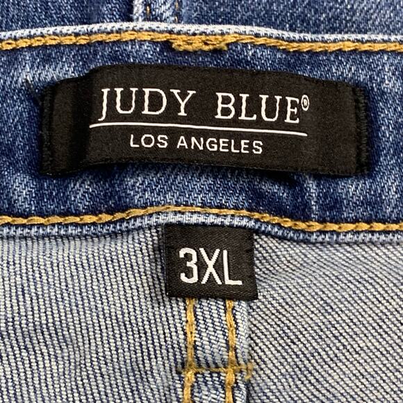 Judy Blue Shorts Women’s Plus 3XL Bailey Distressed Raw Hem High Rise - Picture 5 of 16